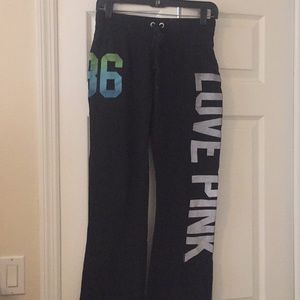 PINK drawstring sweatpants